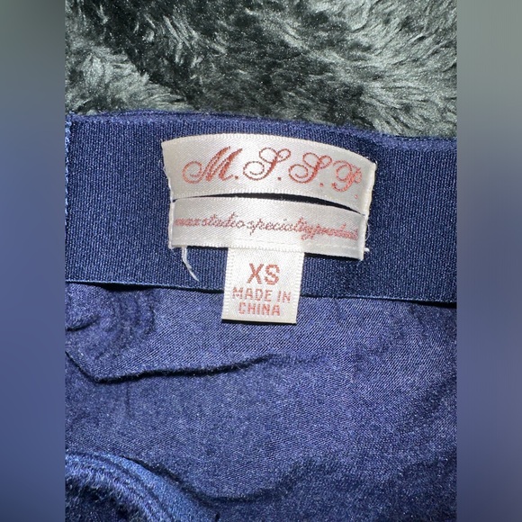 MSSP Max Studio Specialty Products Navy Maxi Skirt - Picture 6 of 8